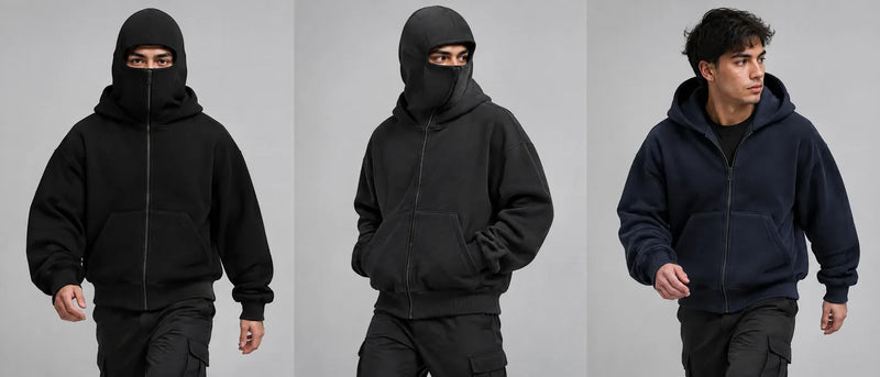 Buzo Ninja oversize con cierre