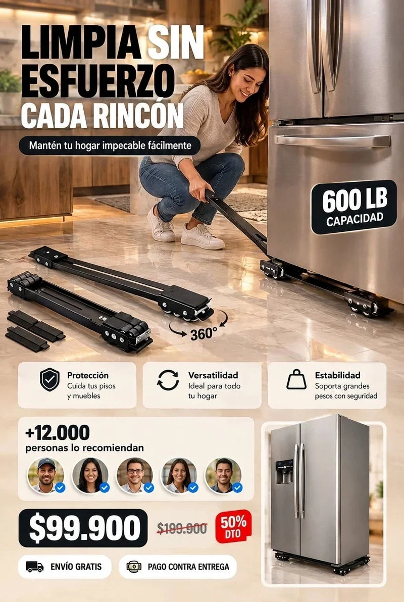 Soportes base con ruedas para electrodom