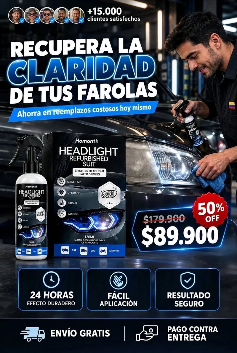 RENOVADOR DE FAROLAS HEADLIGHT