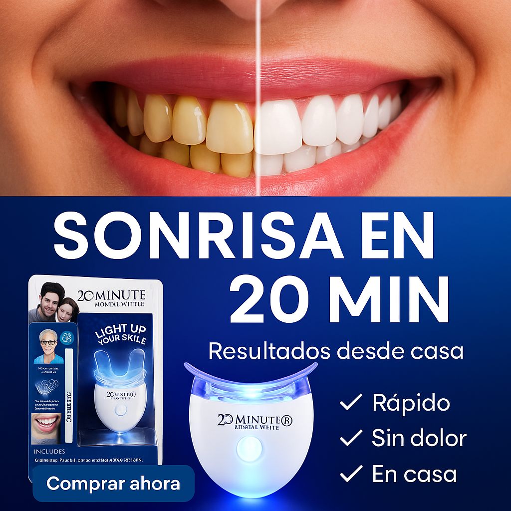 Sonrisa visible en 20 minutos — resultados desde casa