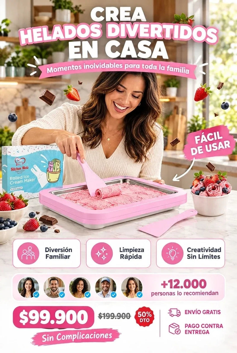 Máquina para hacer helados enrollo