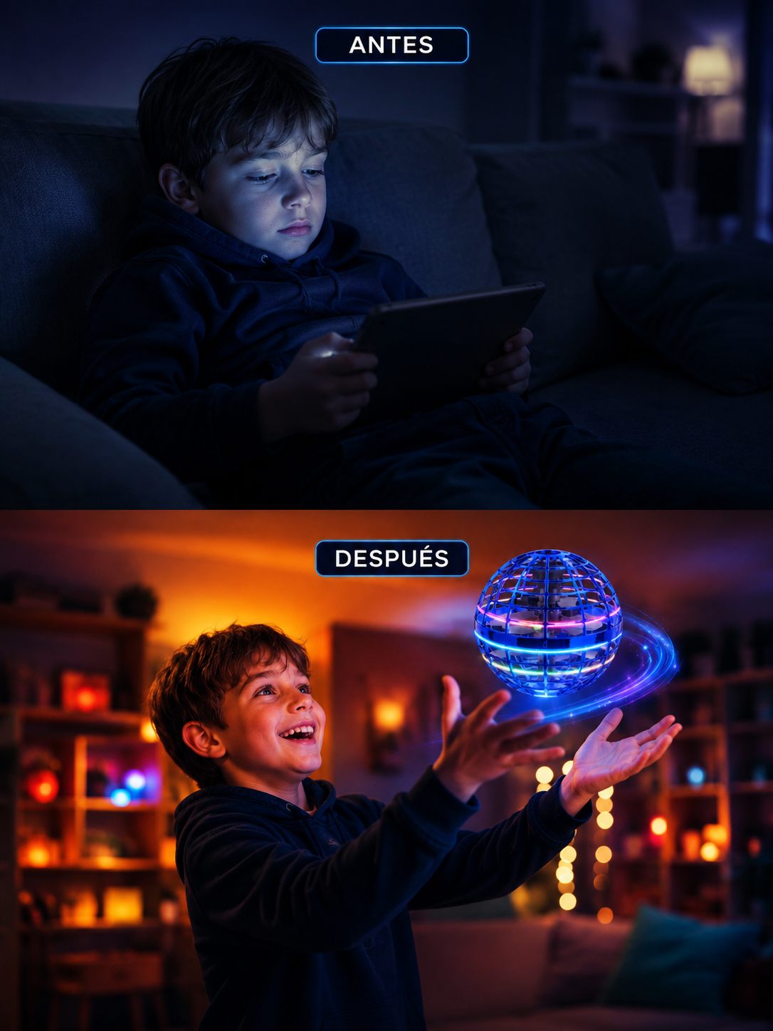 Antes y después — de la tablet en el sofá a jugar de verdad