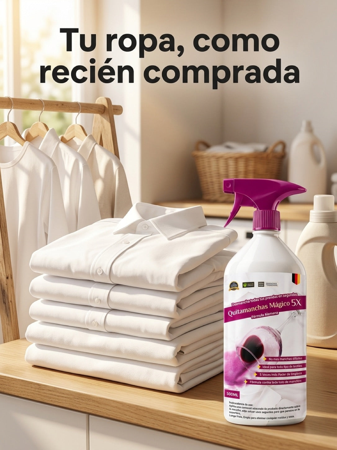 Tu ropa blanca, como recién comprada