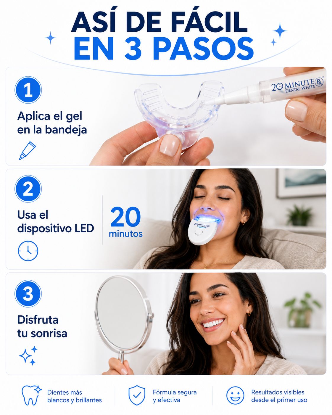 Así de fácil se usa Whitelight en 3 pasos